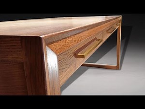 Building a Mid Century Modern Desk - Woodworking