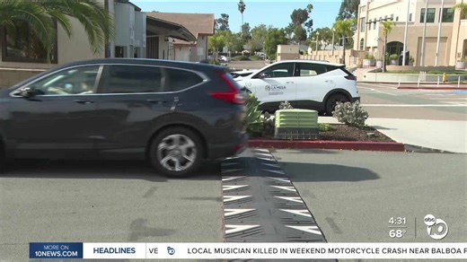 New temporary speed bumps