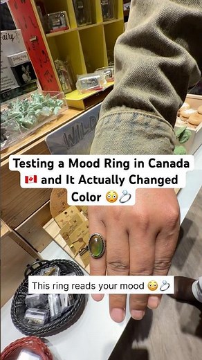 Testing a Mood Ring in Canada 🇨🇦 and It Actually Changed Color 😳💍