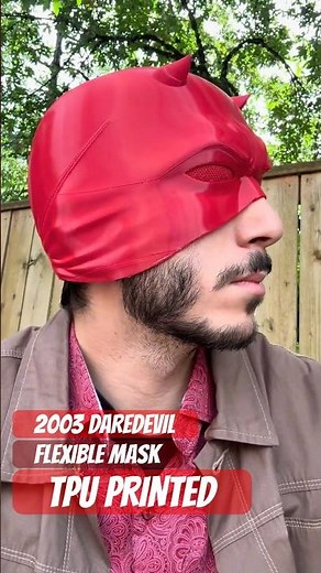 Flexible 3D Printed DareDevil Mask