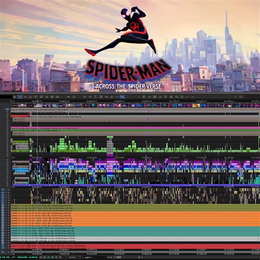 🎞️ Spider-Man: Across the Spider-Verse 📷 Eddie Award-winning editor Michael Andrews, ACE ▶️ avid.com/media-composer #editing #spiderman #acrossthespiderverse #postproduction #timeline #mediacomposer #avid | Avid