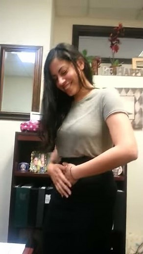 L's imitation of B's stomach punch