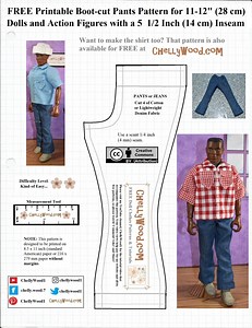 Free Printable PDF Sewing Patterns for GI Joe Clothes — here at last! @ ChellyWood.com #onesixscale #dioramas - Free Doll Clothes Patterns