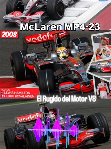 Mclaren Mp4-23 2008 Motor V8 #f1 #mclaren #lewishamilton #v8 #formulaone