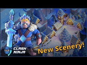 New Snow Day Scenery and Ice King Skin | Clash of Clans