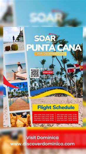 This route changes everything ✈️✨ LIAT’s Punta Cana–Dominica connection makes inter-Caribbean travel more convenient, accessible, and connected. 🎥: Jael Joseph #DiscoverDominica #FlyLIAT #DominicaTravel #NatureIsland | Discover Dominica