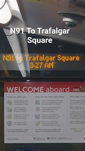 N91 To Trafalgar Square #ibusannoucements #ibus #fortheloveofbuses