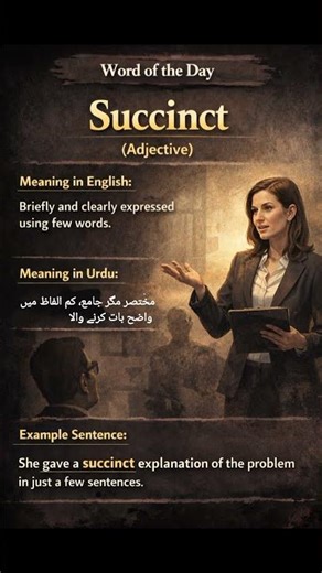 Succinct | Meaning, Pronunciation, Sentence | English Vocabulary