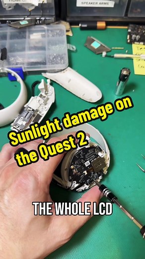 Fixing sun damage on the Quest 2. #vr #virtualreality #oculus #quest2 #quest3