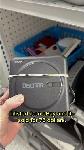 Sony Discman CD player #vintage #vintagetech #thrift #thriftstorefinds #goodwillfinds #fyp #reseller
