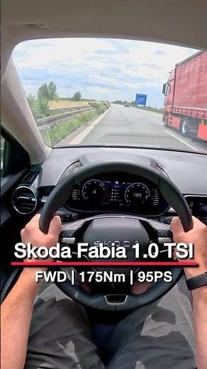 Skoda Fabia 1.0 TSI | TopSpeed - 95PS on Autobahn