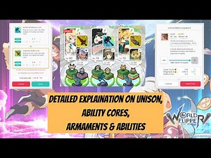 World Flipper | Detailed Explanation on Unison, Armaments, Ability Cores as well as Team Abilities!