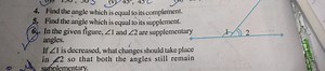 Find the angle which is equal to its complement.Find the angle... | Filo