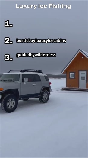 Luxurious Ice Fishing Shacks #shorts #fishing #fish