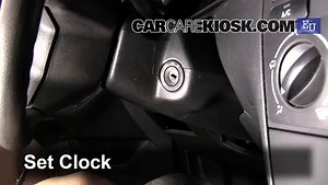 How to Set the Clock / Change Time on a 2008 Toyota Corolla CE 1.8L 4 Cyl.