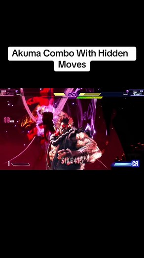 Akuma Hidden Moves Combo 🔥🔥 #akuma #sf6 #mycombo #combos #streetfighter6 #gaming #gouki #ryu #gamingontiktok #fy #fyp #foryou #foryoupage #fypage