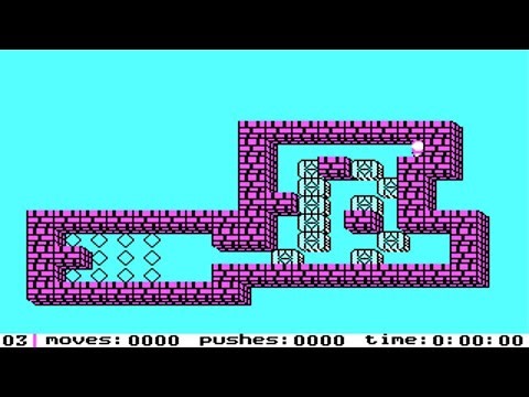 IBM PC - Sokoban Solution - Level 3