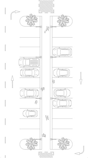 Top View Parking CAD Blocks (Clean) #cadblocks #autocadblocks #autocadtips