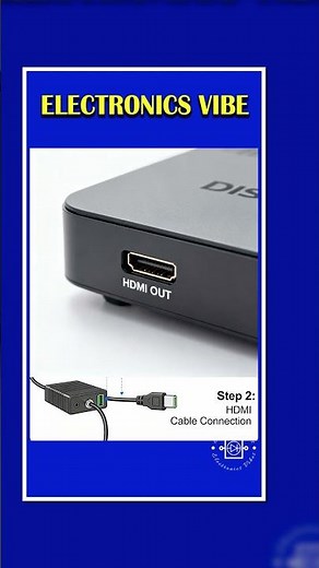 How to Connect Dish TV to LED TV Using HDMI Cable | Easy Setup Guide | electronics vibes |