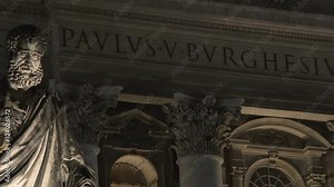 Renaissance architecture, view on beautiful catholic cathedral in Vatican city