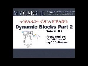 AutoCAD Tutorial Lesson 2-2 Dynamic Block P2 (Complete Beginners Course)