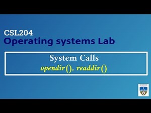 KTU | CSL204 | Operating Systems Lab - opendir, readdir system call