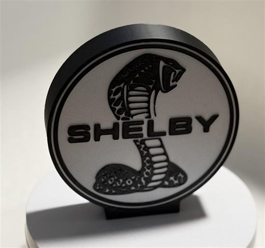 Shelby Cobra Illuminated Logo Display: Automotive Desk Decor - Etsy