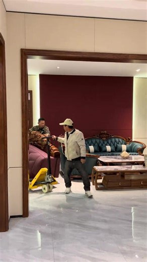 The whole process of sofa assembly, global delivery. # Furniture # Living room sofa # Villa furniture # Leather sofa # Furniture factory