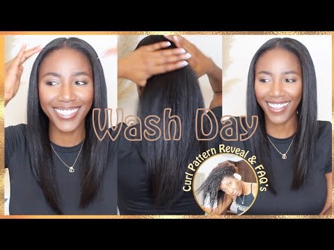 My Wash Day After Amino Acid Smoothing Treatment - Curl Pattern & FAQ's | Simply Subrena