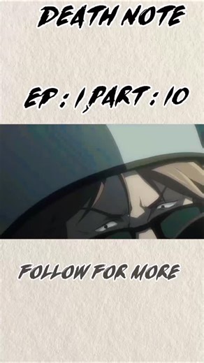 Anime_thing on Instagram: "Death note episode 10 #Deathnote"