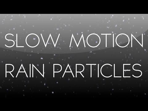 After Effects Tutorial: Slow Motion Rain Particles