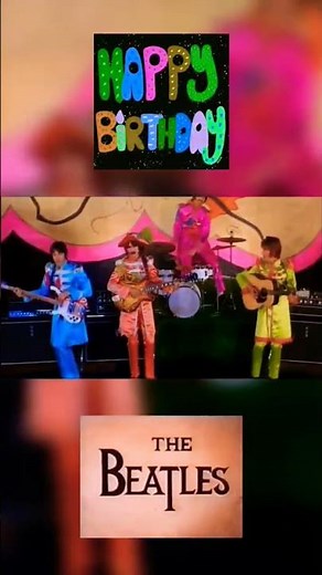 🎸🥁 THE BEATLES - BIRTHDAY 🎉🎂 - Happy Birthday 💐🎁 See Relaxing mosaic