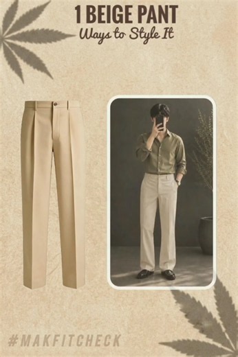 1 Beige Pant, How to Style Beige Trousers #genz