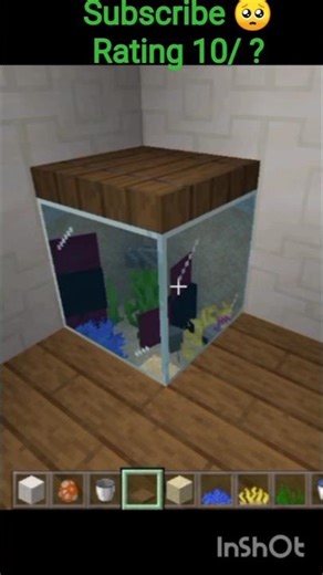 Minecraft how to make this amazing fishtank #fishtank #viral #new #gaming #trending
