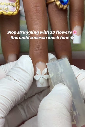 Stop struggling with 3D flowers 🌸 this mold saves so much time ⏱#easynails #3dflowersnails #flowernails #nails #naillove #nailtutorial #nailtok #mizhse #3dnailart #buynow #tiktokmademebuyit #fyp #nailsartvideos #naildesigns