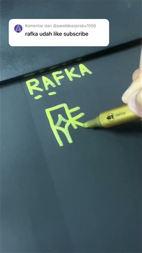 Desain logo RAFKA | komen nama kamu #logos #logonama #logodesign #namechallenge