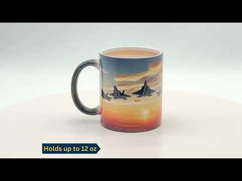 Color changing Fighter Jet Coffee Mug! Made in the USA