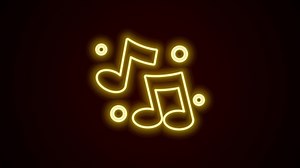 Glowing Neon Line Music Note Tone Stock Footage Video (100% Royalty-free) 1086101228 | Shutterstock