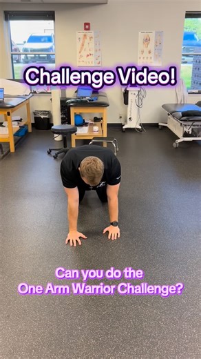 Check out the One Arm Warrior Challenge our PTs at the Prairie Village clinic did! Impressive!! Can you do it to?? Comment below! #physicaltherapy #welcometobetter #onearmwarriorchallenge | SSOR