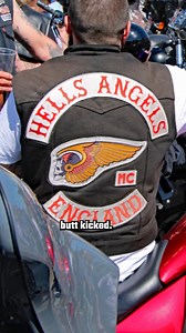The members of the HAMC proudly display the Hells Angel logo and Death Heads winged skull insignia on their vests and jackets almost anywhere they go. HAMC mandates its members to wear their patches and vests whenever they are together as a way to constantly show their commitment to the club. #HellsAngels #Biker #Club | Grunge.com