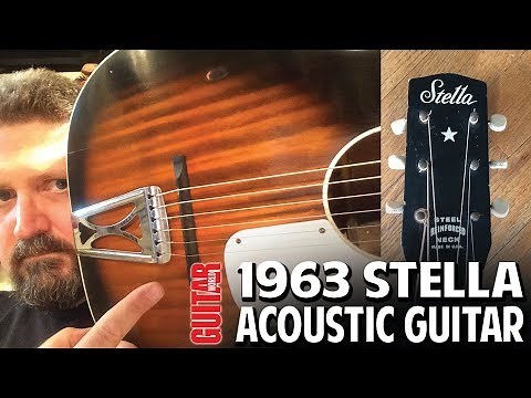 DEMO: 1963 Stella H929 Acoustic Guitar by Harmony - A slide blues machine!
