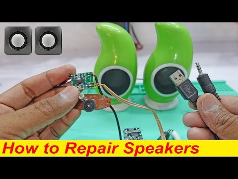 How to repair USB 5V Speakers of any computer Laptop or LED
