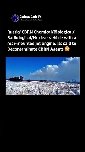 TMS-65U CBRN vehicle uses its rear MiG-15 jet engine (VK-1) strictly for decontamination
