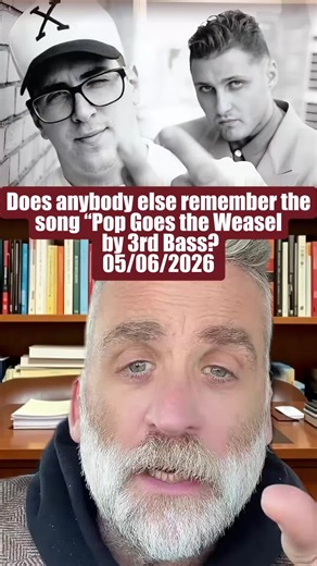 Does anybody else remember the song “Pop Goes the Weasel” by 3rd Bass? It felt like one of those tracks that had a sound all its own when it came out. If you heard it back then, you probably still remember that hook. It was one of those songs that just stuck with you. Who else remembers “Pop Goes the Weasel”? #nostalgia #genx #90smusic #throwback #hiphop