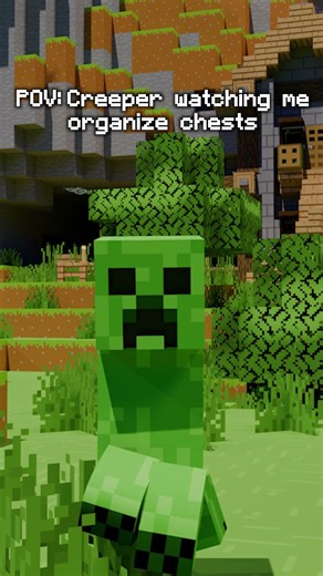 POV: Creeper watching me organize chests