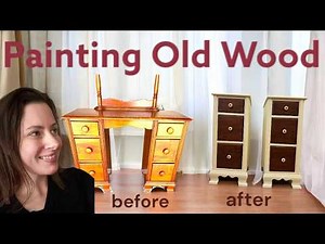 Paint Old Wood & Fix Bleed Through