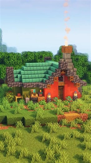 Cozy Color Cottage #minecraft