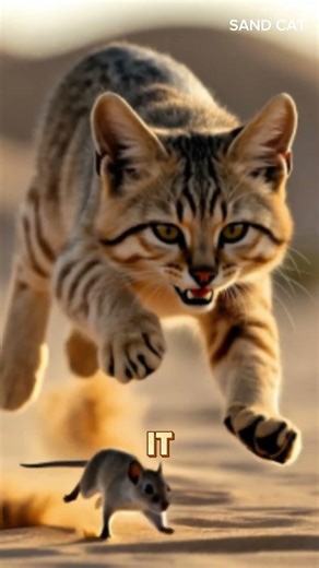 SandCat: Cutest Desert Predator You’ve Never Seen #Cat #RareAnimals #AnimalFacts#CuteAnimals#Nature