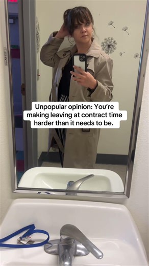 Leaving at contract time as a teacher isn’t hard