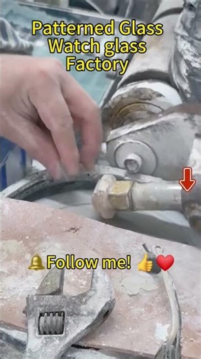 From molten glass to a perfect watch crystal. #glass#WatchCrystal #watch #GlassProcessing